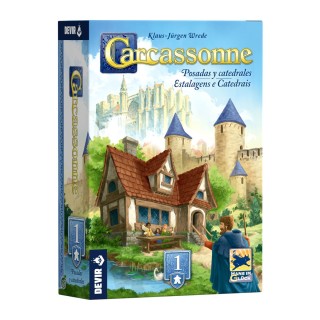 CARCASSONNE EXP.1 - POSADAS Y CATEDRALES | Expansión Juego de Mesa | Juego de Mesa Estrategia