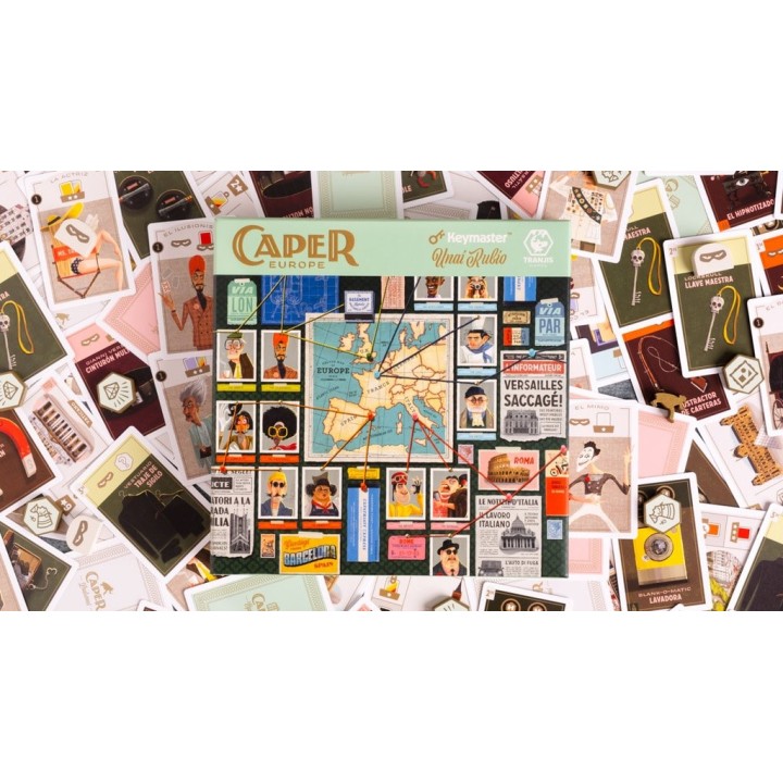 CAPER EUROPE | Juego de Cartas Familiar | Juego de Mesa Estrategia