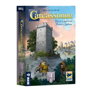 CARCASSONNE EXP.4 - TORRES Y LADRONES | Expansión Juego de Mesa | Juego de Mesa Estrategia