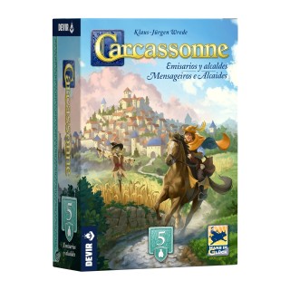CARCASSONNE EXP.5 - EMISARIOS Y ALCALDES | Expansión Juego de Mesa | Juego de Mesa Estrategia