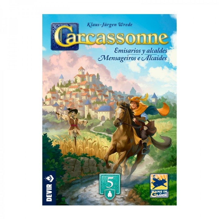 CARCASSONNE EXP.5 - EMISARIOS Y ALCALDES | Expansión Juego de Mesa | Juego de Mesa Estrategia