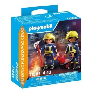 DUO PACK - BOMBEROS | Figura Acción | Set Construcción