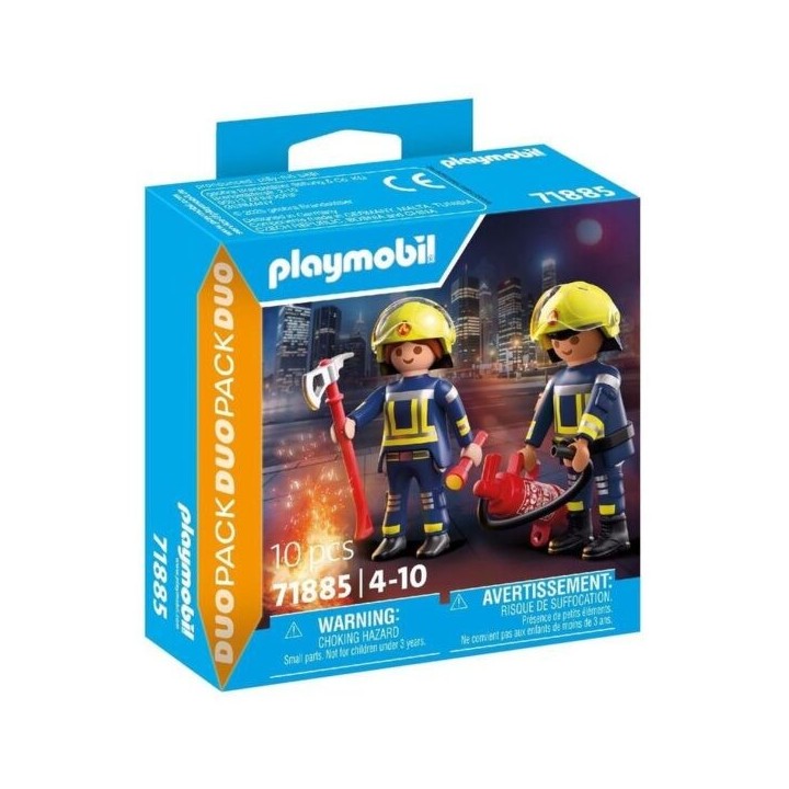 DUO PACK - BOMBEROS | Figura Acción | Set Construcción