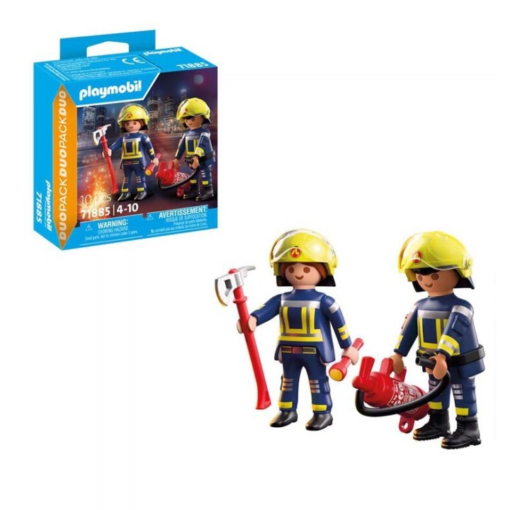 DUO PACK - BOMBEROS | Figura Acción | Set Construcción