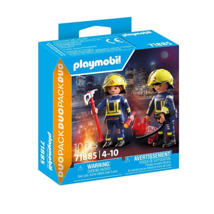 DUO PACK - BOMBEROS | Figura Acción | Set Construcción
