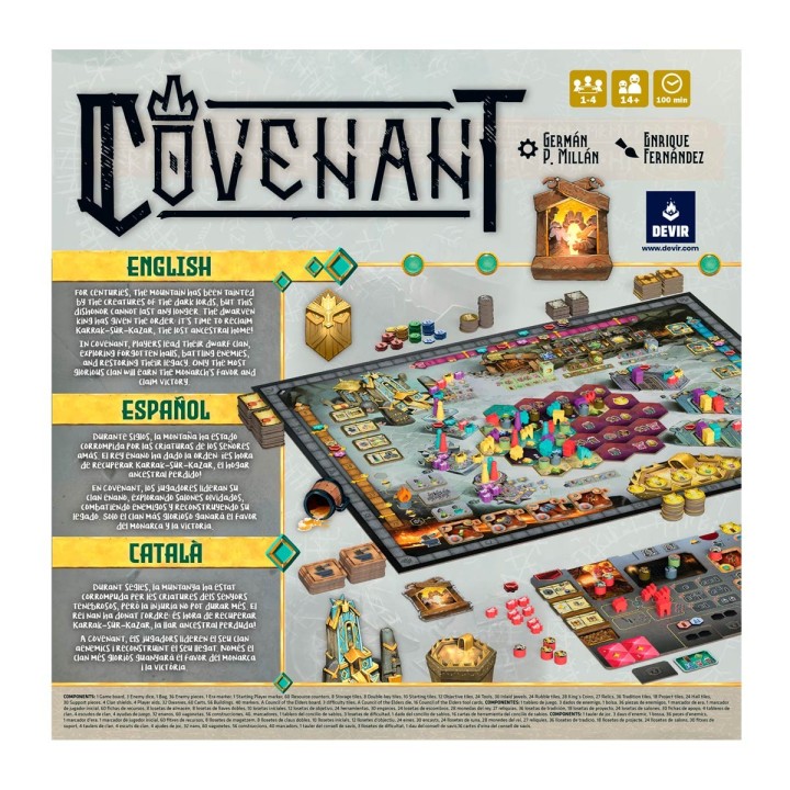 COVENANT | Juego de Mesa Estrategia | Gestión de Recursos