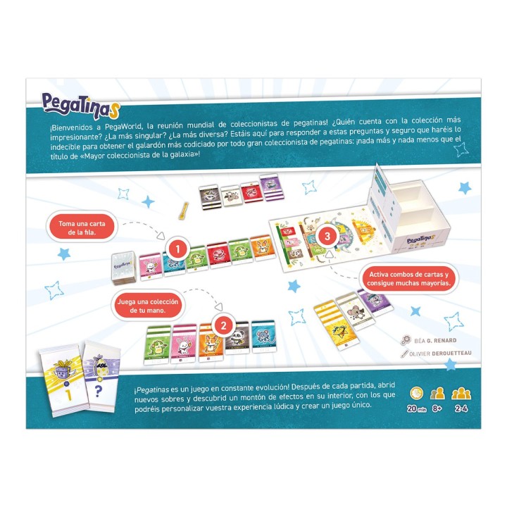 PEGATINAS | Juego de Cartas Familiar | Coleccionable