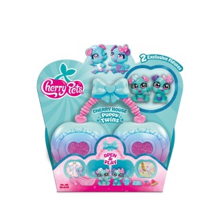CHERRY PETS - CHERRY HOUSE - PUPPY TWINS | Coleccionable | Figura Acción