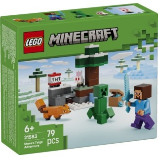 LEGO MINECRAFT - LA AVENTURA DE STEVE EN LA TAIGA | Set Construcción | Coleccionable