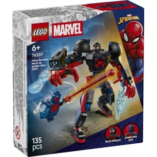 LEGO MARVEL - ARMADURA ROBOTICA DE MILES MORALES VS. SPIDERMAN 2099 | Set Construcción | Figura Acción