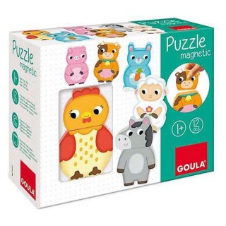 PUZZLE MAGNETICO INTERCAMBIABLE GRANJA | Puzzle Lógica | Juego de Mesa Infantil