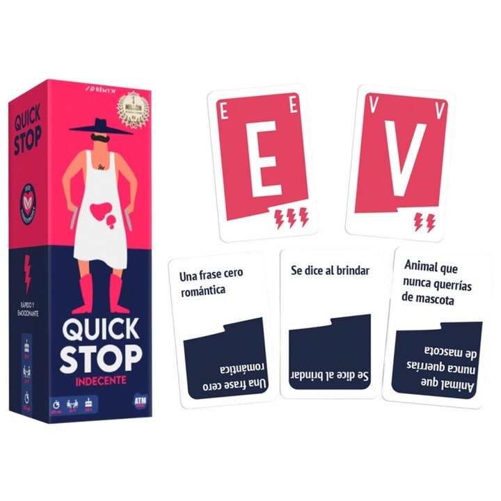 QUICK STOP INDECENTE | Juego de Cartas Familiar | Juego de Palabras