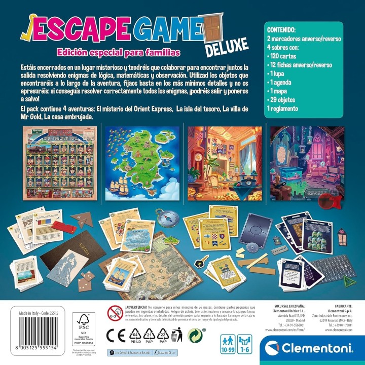 ESCAPE GAME DELUXE - EDICION ESPECIAL PARA FAMILIAS | Escape Room | Juego de Misterio