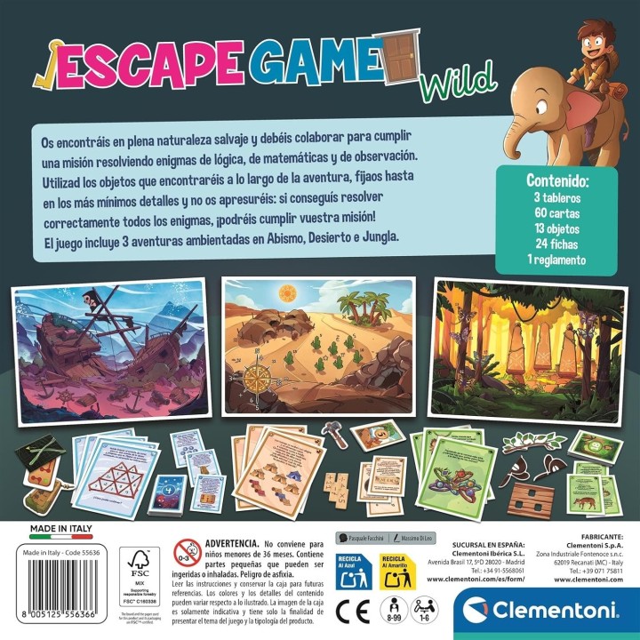 ESCAPE GAME WILD - 3 AVENTURAS EN LA NATURALEZA SALVAJE | Escape Room | Puzzle Lógica