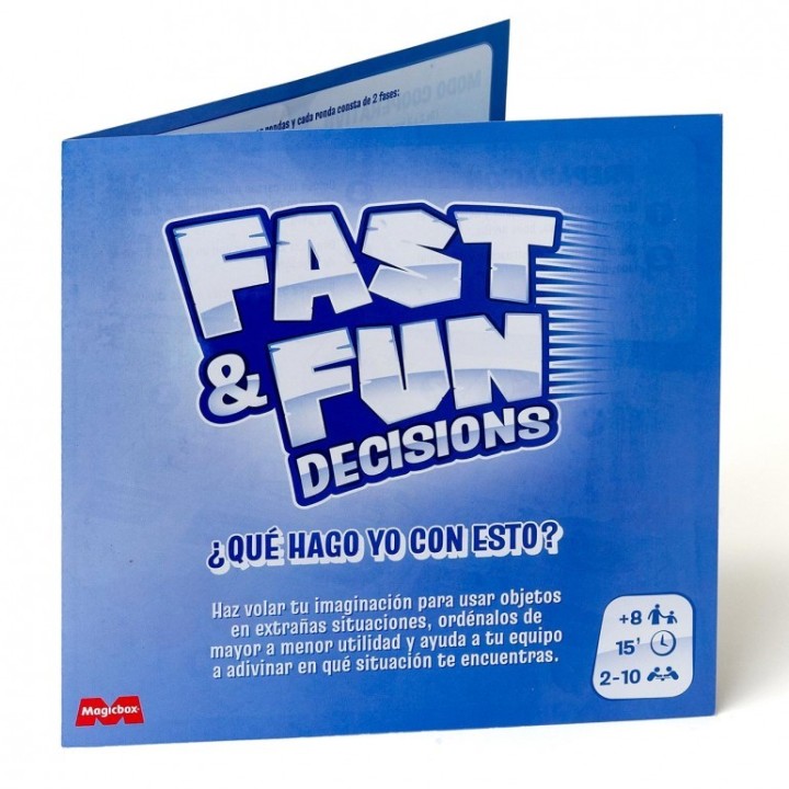 FAST AND FUN DECISIONS | Juego de Cartas Familiar | Juego de Palabras