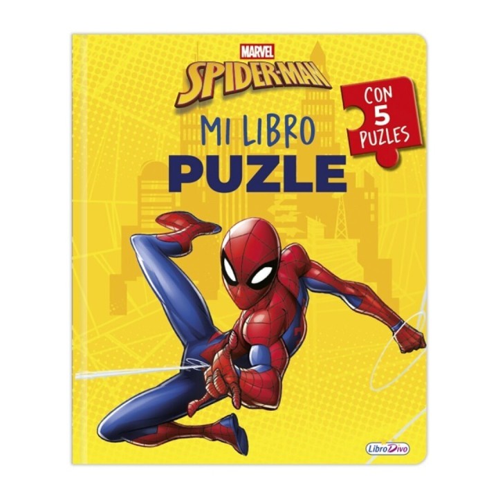 LIBRO PUZLE MARVEL SPIDERMAN | Puzzle Lógica | Juego de Mesa Infantil
