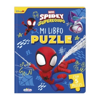 LIBRO PUZLE MARVEL SPIDEY - SUPEREQUIPO | Puzzle Lógica | Juego de Mesa Infantil