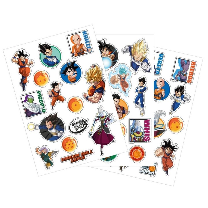 SET DE PEGATINAS REMOVIBLES DRAGON BALL | Manualidades | Coleccionable