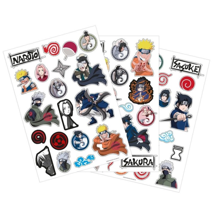 SET DE PEGATINAS REMOVIBLES NARUTO | Manualidades | Coleccionable