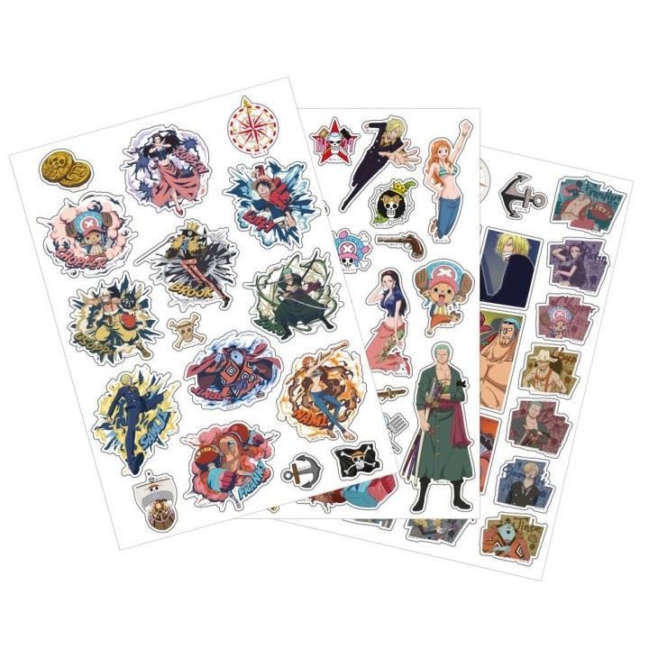 SET DE PEGATINAS REMOVIBLES ONE PIECE | Manualidades | Coleccionable