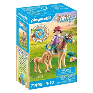 HORSES OF WATERFALL - NIÑA CON PONI Y POTRO | Figura Acción | Coleccionable