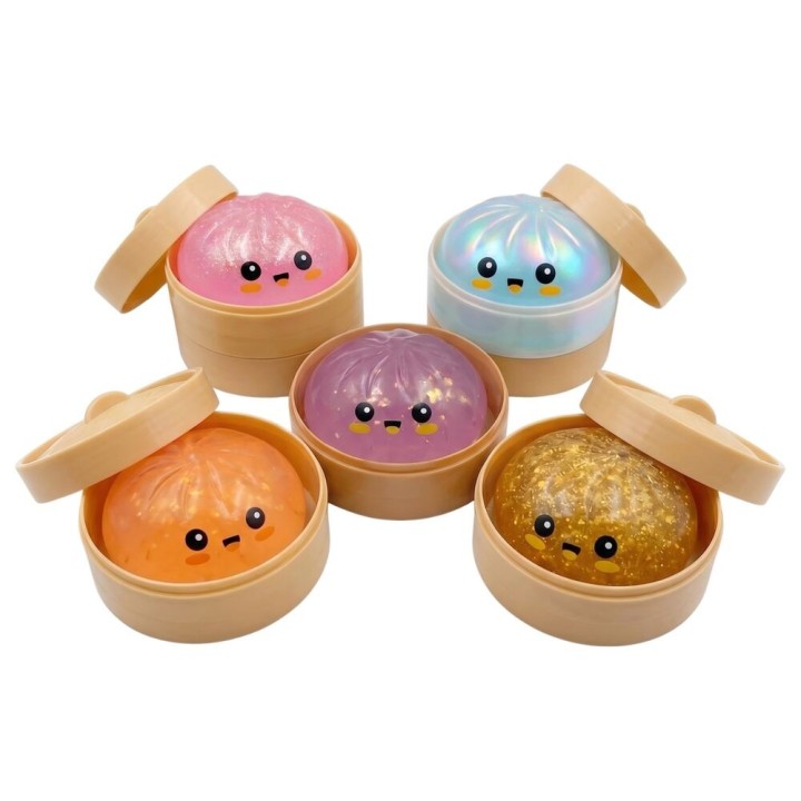 DISPLAY 12 DUMPLING SQUISHY SUGAR 10CM | Peluche | Coleccionable