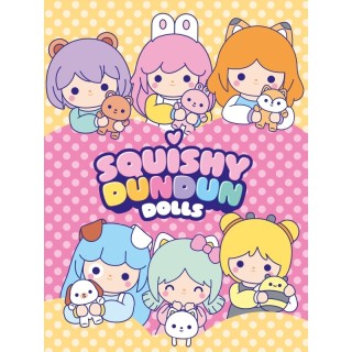 DISPLAY 6 SQUISHY DUNDUN DOLLS | Peluche | Coleccionable