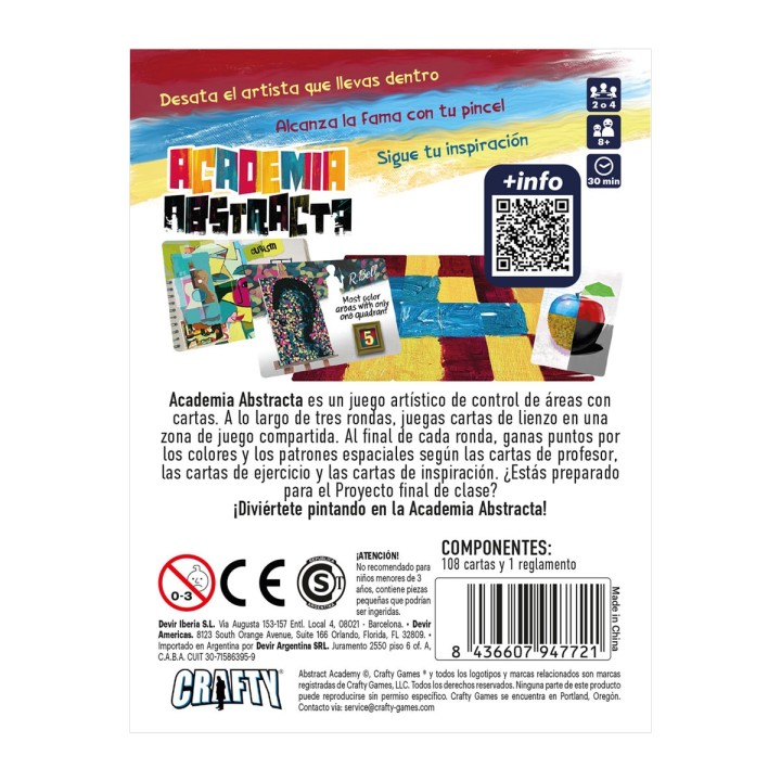 ACADEMIA ABSTRACTA | Juego de Cartas Familiar | Juego de Mesa Estrategia