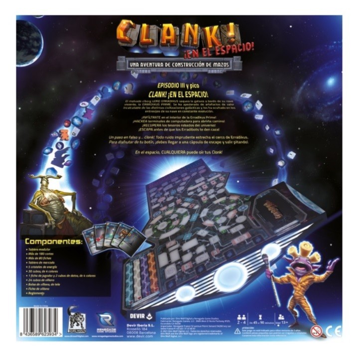 CLANK! EN EL ESPACIO | Juego de Mesa Estrategia | Gestión de Recursos