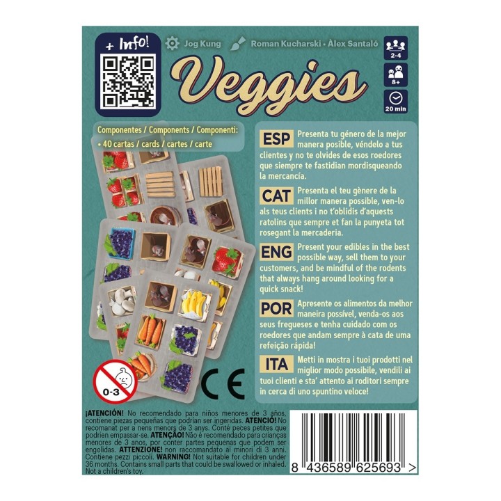 VEGGIES | Juego de Cartas Familiar | Juego de Mesa Estrategia