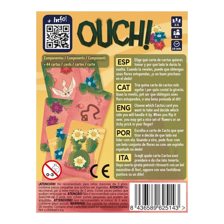 OUCH | Juego de Cartas Familiar | Juego de Mesa Infantil