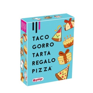 TACO, GORRO, TARTA, REGALO, PIZZA | Juego de Cartas Familiar | Juego de Habilidad