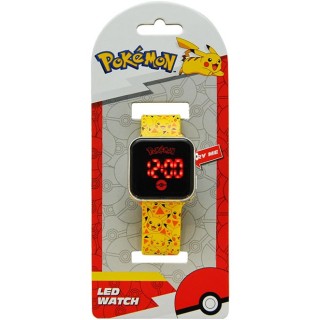 RELOJ LED POKEMON PIKACHU | Coleccionable | Accesorio Juego de Mesa
