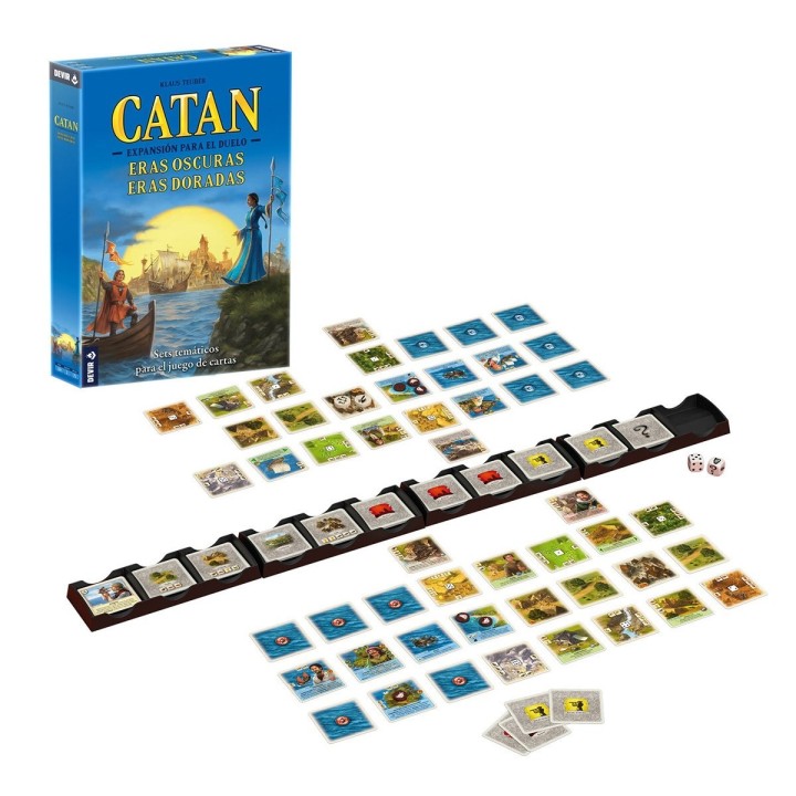 CATAN DUELO: ERAS OSCURAS, ERAS DORADAS | Expansión Juego de Mesa | Juego de Mesa Estrategia