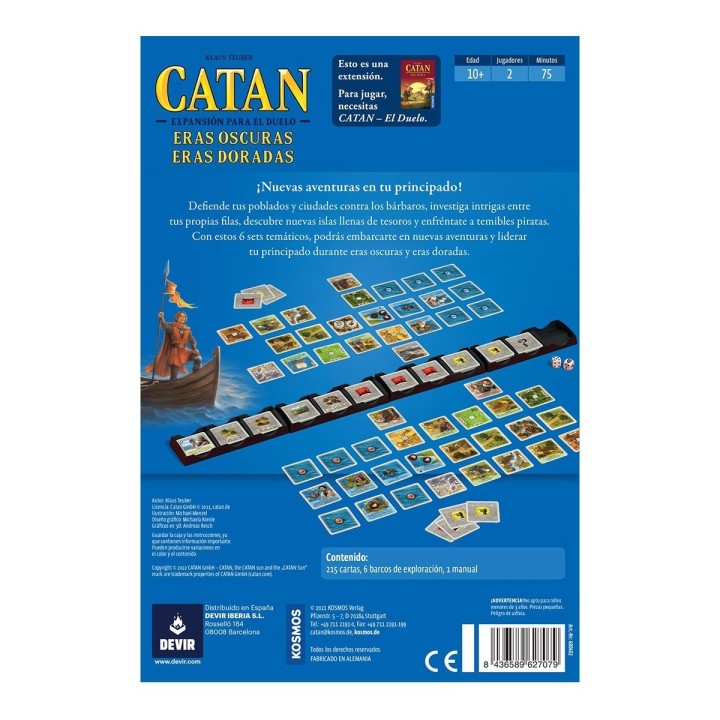 CATAN DUELO: ERAS OSCURAS, ERAS DORADAS | Expansión Juego de Mesa | Juego de Mesa Estrategia