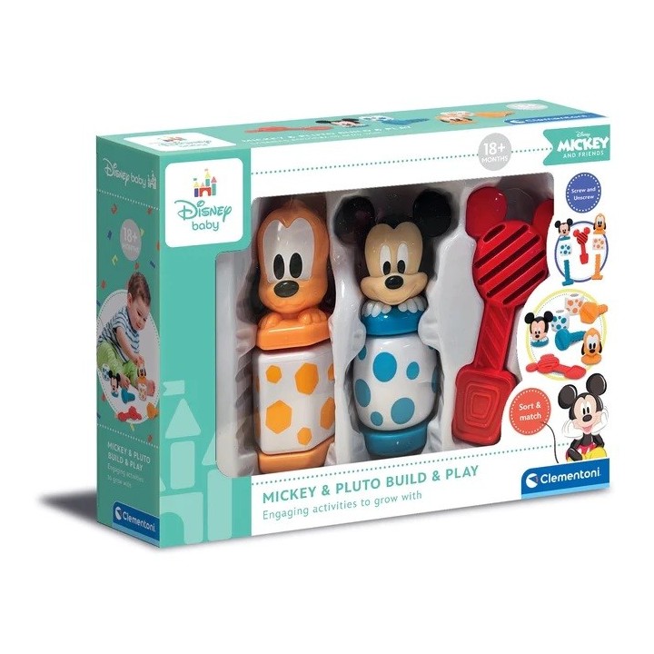 MICKEY & PLUTO BUILD AND PLAY | Set Construcción | Juguete Bebé