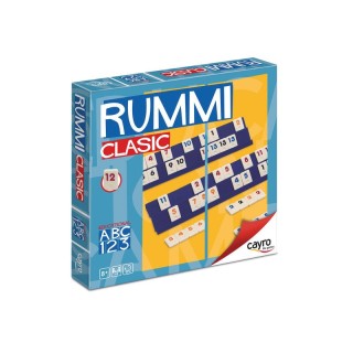 Rummi Classic 4 Jugadores Caja Cuadrada | Juego Clásico | Juego de Cartas Familiar