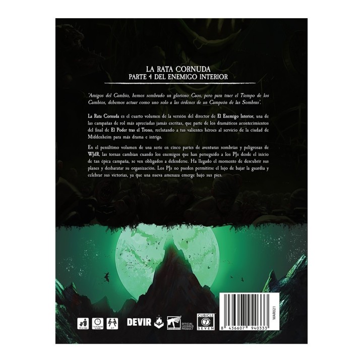 Warhammer: la Rata Cornuda Aventura | Manual Rol | Comprar Online
