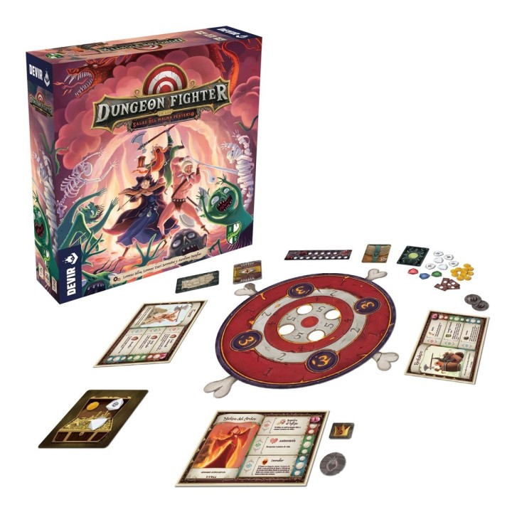 Dungeon Fighters: Salas del Magma Perverso | Expansión Juego de Mesa | Juego de Habilidad