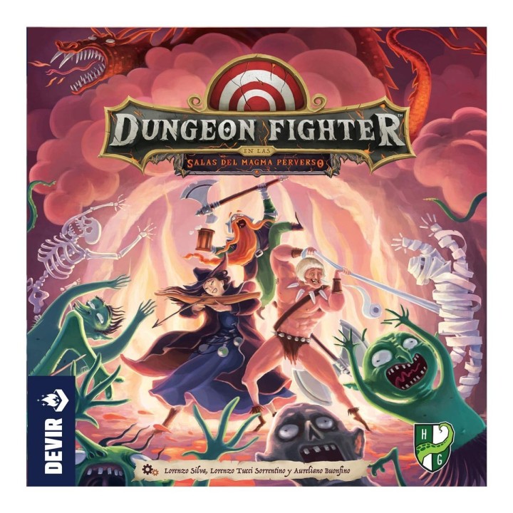 Dungeon Fighters: Salas del Magma Perverso | Expansión Juego de Mesa | Juego de Habilidad