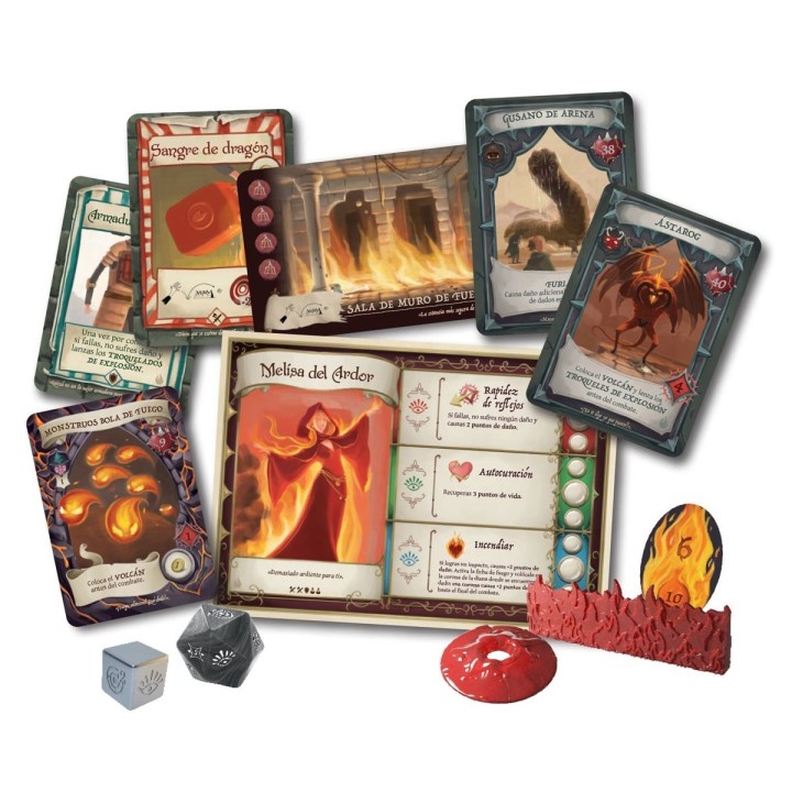 Dungeon Fighters: Salas del Magma Perverso | Expansión Juego de Mesa | Juego de Habilidad