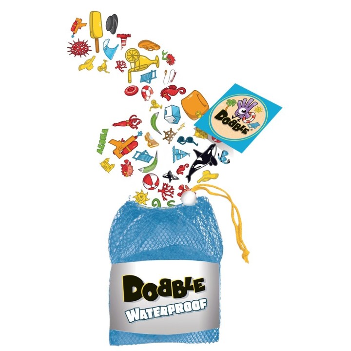 Dobble Impermeable | Juego de Cartas Familiar | Juego de Viaje