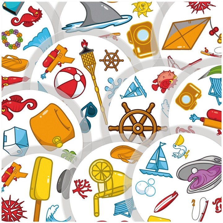 Dobble Impermeable | Juego de Cartas Familiar | Juego de Viaje