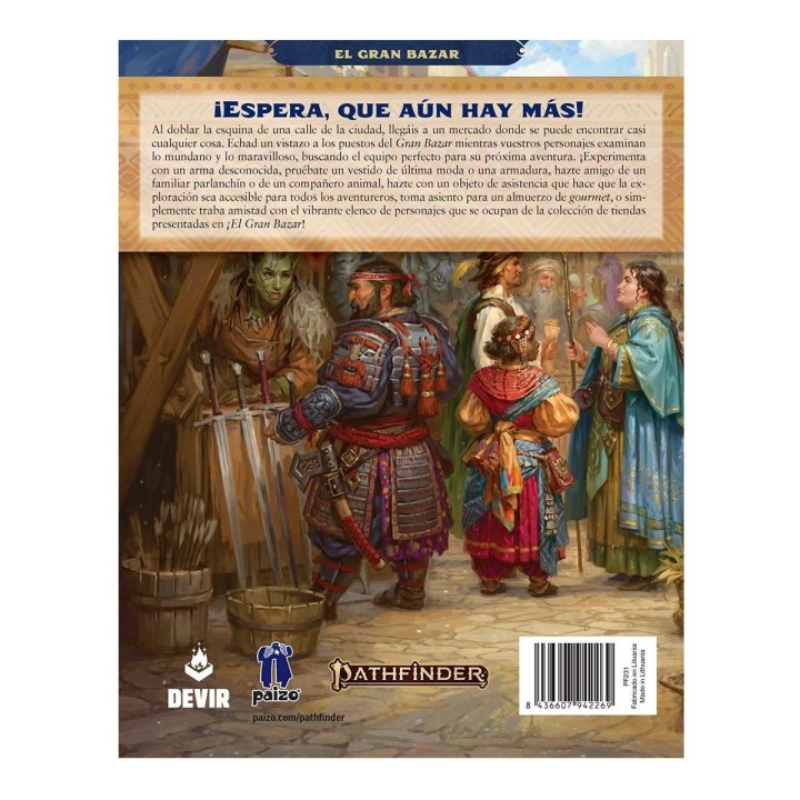 Pathfinder 2ª Ed. El Gran Bazar | Manual Rol | Comprar Online