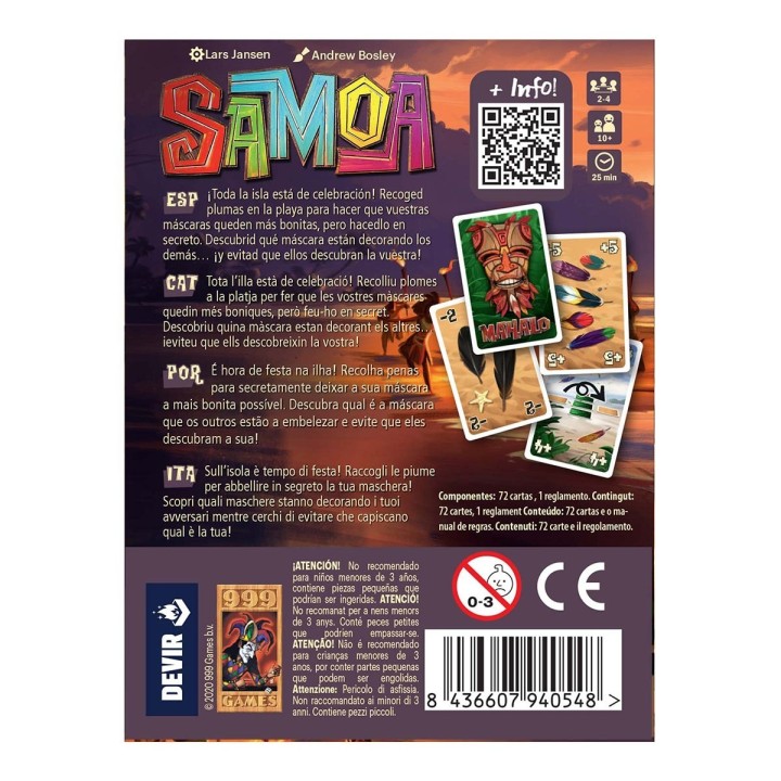 Samoa | Juego de Mesa Estrategia | Comprar Online