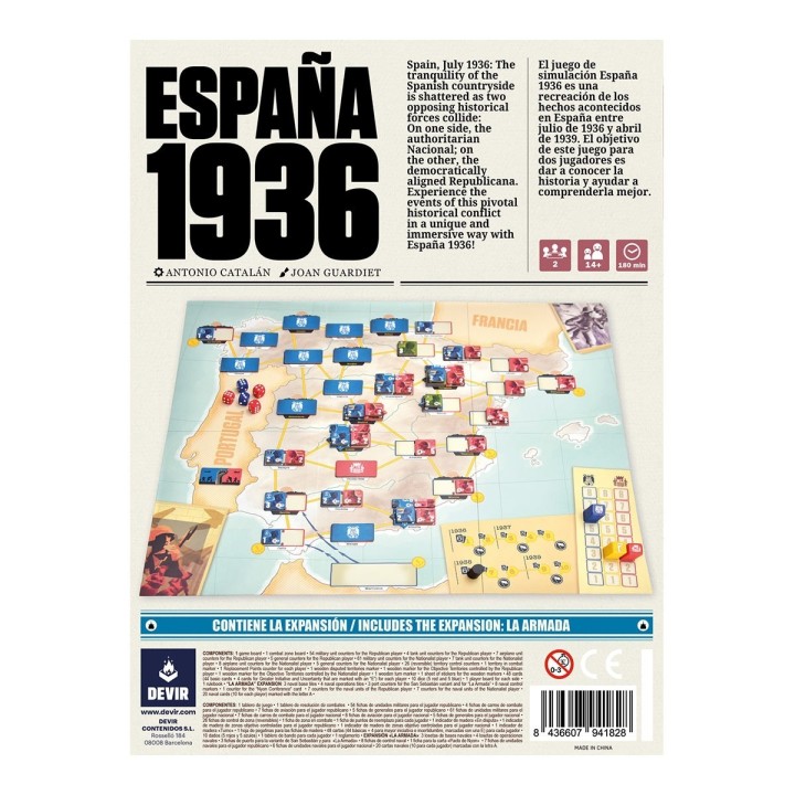 España 1936 | Juego de Mesa Estrategia | Edición Coleccionista
