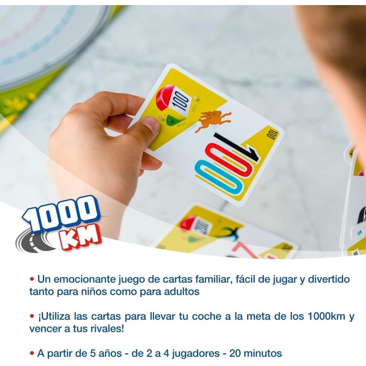 1000 Kilometros | Juego Clásico | Juego de Cartas Familiar