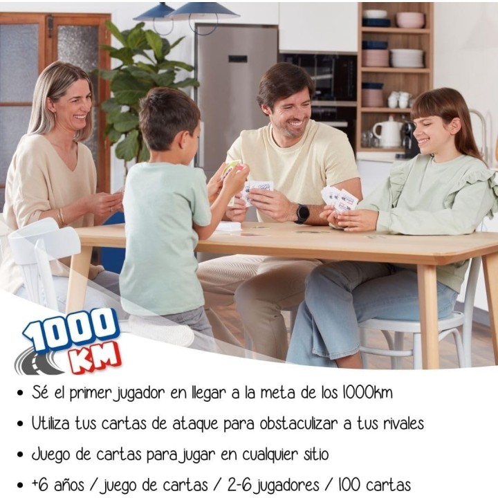 1000 Km Juego de Cartas | Juego de Cartas Familiar | Juego Clásico