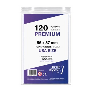 FUNDAS PREMIUM MDLAB. STANDARD 120U. 63,5 x 88 mm.