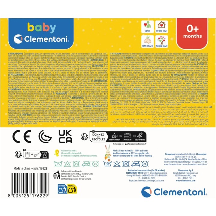 BABY CLEMMY - COLGADOR CONEJITO TEXTURAS